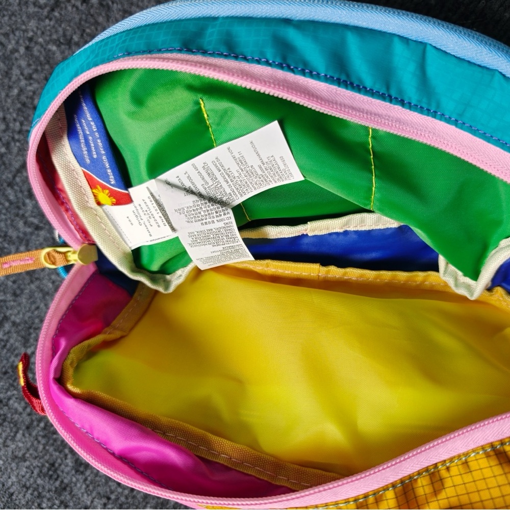 Cotopaxi Yellow Ripstop Organizer Pouch with Pink Trim - Picture 3 of 3